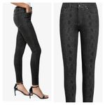 joe's jeans  Black Charlie High Rise Snakeskin‎ Print Skinny Ankle Jeans Size 26 Photo 3