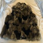Macy's Inc faux fur vest with knit back pockets warm fun nwot $98 Macy’s Medium M Photo 0