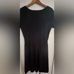 Garnet Hill size small black dress. V neck with waist detail shown in pictures. Photo 6