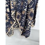 Lucky Brand Cardigan Women Medium Cream Aztec South Western Drape Front Open Photo 7