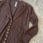 Zenana Outfitters NWOT Brown Snap Cardigan Photo 2