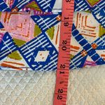 Amanda Uprichard `100% Silk Tiered Sleeveless Geometric Pattern Top Size Medium Photo 6