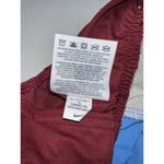 Nike  Dri Fit Athletic Shorts Womens Size XL Blue Maroon White Gym Running Photo 3