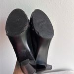 Stuart Weitzman  Black Studded Suede Tassel Mules 7 Photo 5