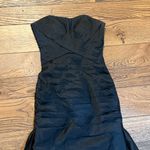 Angelina Faccenda Black Strapless Bridesmaid Dress Size 4 Photo 3