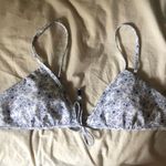 Intermix Blue Floral Bikini Top Photo 2