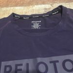 Peloton Women's Purple Monochrome Logo Performance Shirt Sz M Stretch Ride Run Photo 1