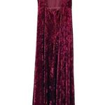 Lulus  In the Louvre Burgundy Velvet Backless Maxi Dress Long Gown Womens Size XS Photo 1