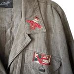 Bonnie Boynton 90’s Fall Scarecrow Graphic Button front Jacket. Size XL Photo 3