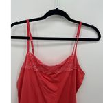 Maurice's Womens Salmon Cami Tank Top Size L Lace Y2K Stretch Preppy Romantic Dainty Photo 3