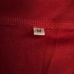 None Long Sleeve V-Neck Shirt Red Women Size Medium NWOT Photo 2