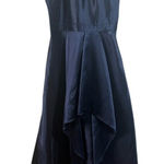Lulus  Broadway Show Navy Blue High-Low Evening Gown Size Large NWOT Photo 0