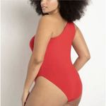 Eloquii New!  red One‎ Shoulder Bodysuit, women's plus size 22/24 Photo 1