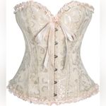 Extra Firm Tummy Control Corset Bridal Dress Bottom Shaping Dress Court Corset Tan Size M Photo 9