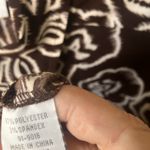 Dress Barn  Brown and cream abstract Floral Blouse medium Photo 2