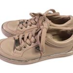 Guess FBryly 5 Nude Pink Leather Lace Up Sneakers Photo 1