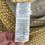 prAna  Kara Marigold Mixer Mustard Cream Patterned Pants Size 6 28 Straight Leg Photo 4