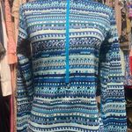 Nike  Pro Dri-Fit Quarter Zip Blue Patterned Long Sleeve Photo 0