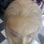 Ash Blonde human hair Wig RARE ONLY 1 ON EARTH Photo 3
