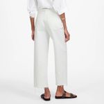 Madewell Low-Slung Baggy Crop Pure White size 33 NWT Photo 1