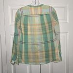 Holding Horses  Womens 0 Anthropologie Blue Plaid Cotton Tunic Top Oversized Photo 3