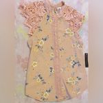No Bo Floral sheer lacy peach blouse (new) S Photo 1