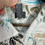 Chico's Additions By  Button Up Jacket Womens 2 Medium Floral Abstract Lightweight Photo 2