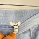 Aerie Groove-On Velour High Waisted Flare Pant Ribbed Pull On Monaco Blue Size M Photo 6