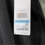 Calvin Klein Size 20W Black Dress Faux Leather Waist Slim Gray Leg Pants Pockets Photo 7