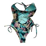 Shade & Shore NWT,  Teal Dream one Piece Swimsuit Photo 4