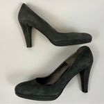 Women’s Mer Du Nord Luxury Gray Suede Pumps 3 1/2” Heels European 38 US 7 Photo 3