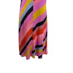 Stine Goya Gianna Dress‎ Slip Midi Striped Silk Colorful Pink Size Small Photo 5