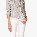 J Brand Slim Denim Distressed Jacket Pale Ash Grey Size XS Photo 3