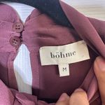 Bohme  Blaise Long Sleeve High Neck Mauve Midi Dress Size‎ Medium Photo 6