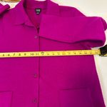 Eileen Fisher  Fuchsia Wool Long Sleeve Button Down Cardigan Women’s Medium Photo 6
