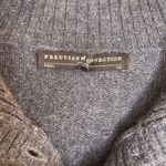 Peruvian Connection  Blue Gray Alpaca Vneck Button‎ Up Down Sweater Cardigan Xs Photo 4