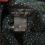 Investments  Teal and Gold Patterned Blouse Photo 6