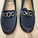 Anne Klein Nayeli navy blue leather flats loafers Size 9.5 Photo 1