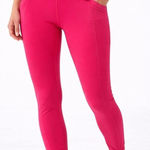 GapFit High Waisted Pink Athletic Leggings With Pockets Size M Size M Photo 0