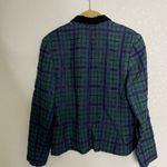 Pendleton  Blue Green Plaid Wool Blend Blazer 8 Photo 4