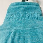 Calvin Klein Women's Fleece Marl Turquoise Jacket Full Zip Mock Neck, Medium Photo 10