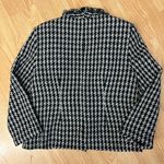 Equipment Houndstooth Vintage Women's Requirements Classic Black and White Blazer Sz 12 Photo 8