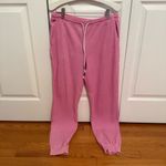 Evereve Sunnyside by Sundry Fuchsia Waffle Knit Long Sleeve Top and Joggers Set Photo 3