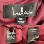 Lulus  In the Louvre Burgundy Velvet Backless Maxi Dress Long Gown Womens Size XS Photo 11