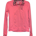 PINK - Victoria's Secret VS Pink 1/4 Zip Pink & Camo Long Sleeve Top Photo 0