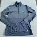 Adidas Women's Long Sleeve 1/4 Zip pullover Boston Celtics Logo Gray Sz Small G2 Photo 6