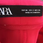 ZARA  pink skinny leg dress ankle pants Photo 4