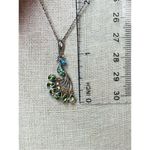 Sterling Silver 925 Peacock Tourmaline Variants CZ 18" Pendant Necklace‎ NWOT Silver Photo 7