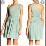 J.Crew  Green Sage Mint Sleeveless One Shoulder Mini Dress 4 Photo 1