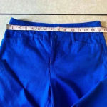 st. john's bay St John’s Bay Capris Pants Blue with some stretch 98% Cotton 2% Spandex Size 4P‎ Photo 7